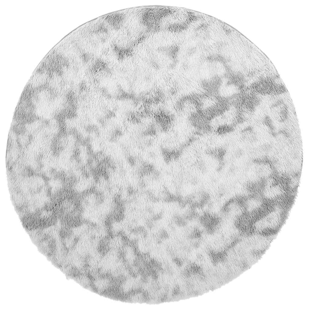 vidaXL Χαλί Shaggy με Ψηλό Πέλος NAVARRA Ανοιχτό Γκρι 120x120 εκ.