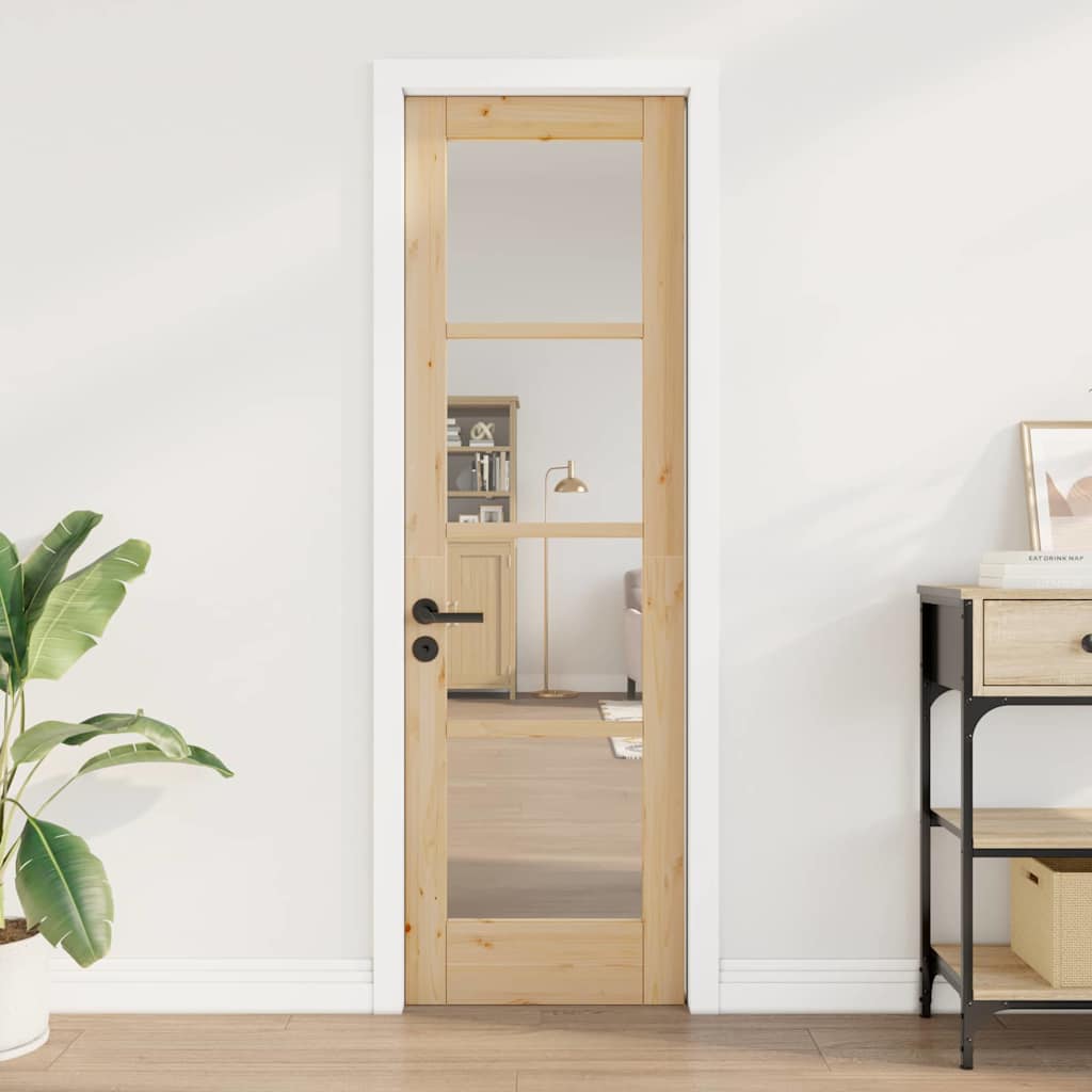 vidaXL Εσωτερική Πόρτα ORKDAL Καφέ 61 x 198,5 εκ.