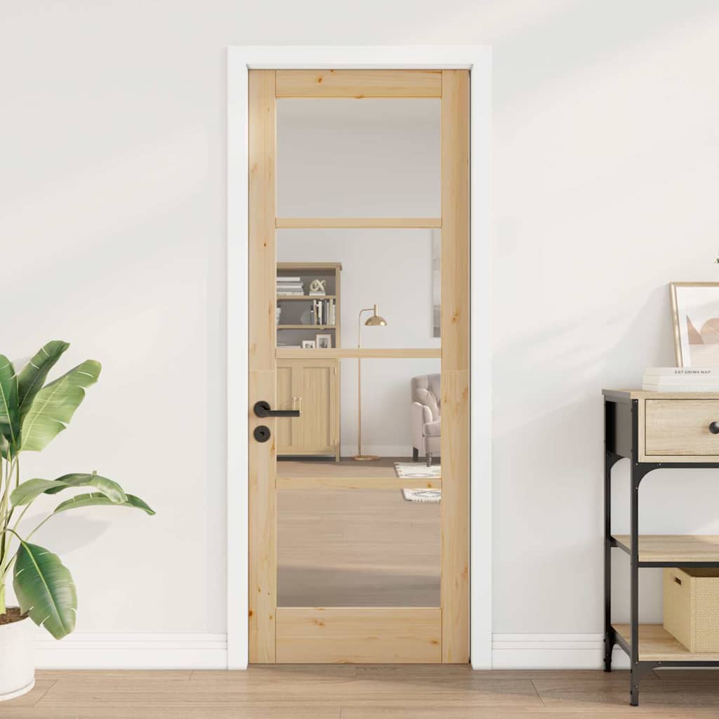 vidaXL Εσωτερική Πόρτα ORKDAL Καφέ 73,5 x 198,5 εκ.