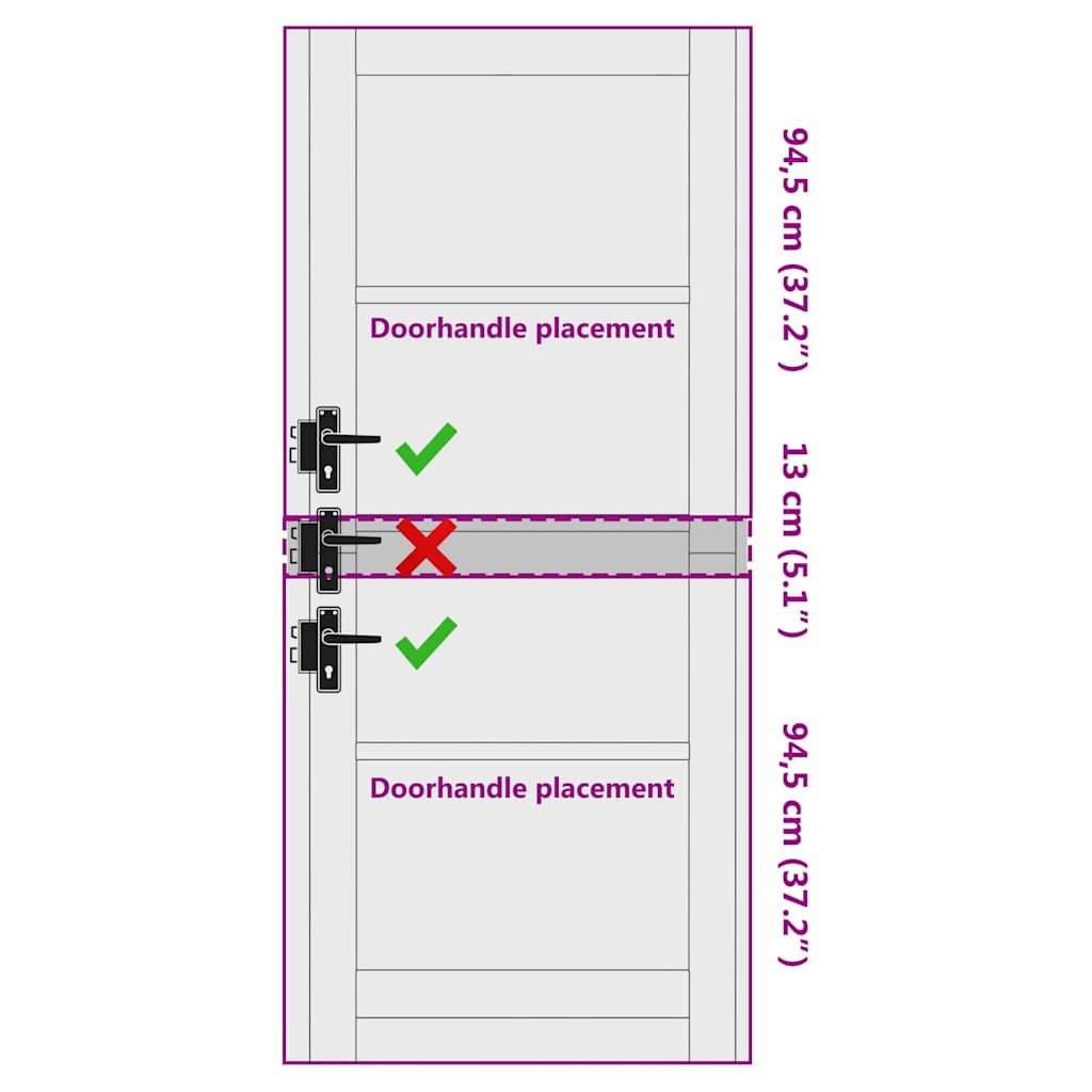 vidaXL Εσωτερική Πόρτα με Γυαλί "ORKDAL" 83x202x4 εκ. Μασίφ Ξύλο Πεύκου