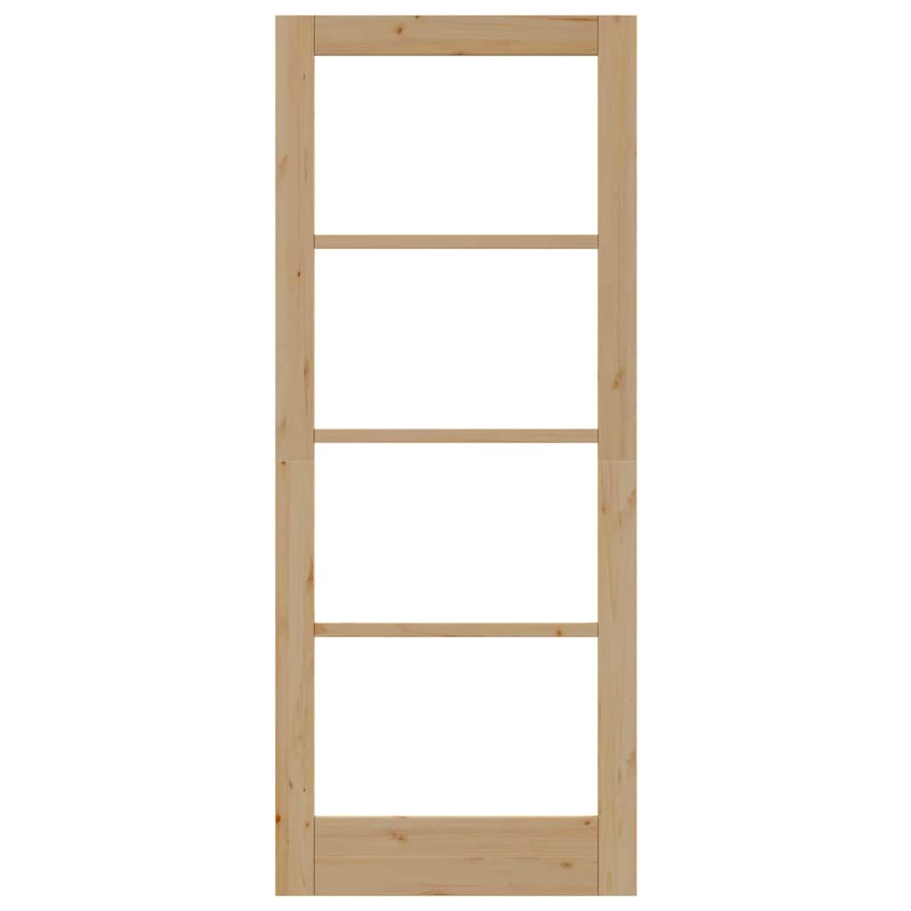 vidaXL Εσωτερική Πόρτα με Γυαλί "ORKDAL" 83x202x4 εκ. Μασίφ Ξύλο Πεύκου