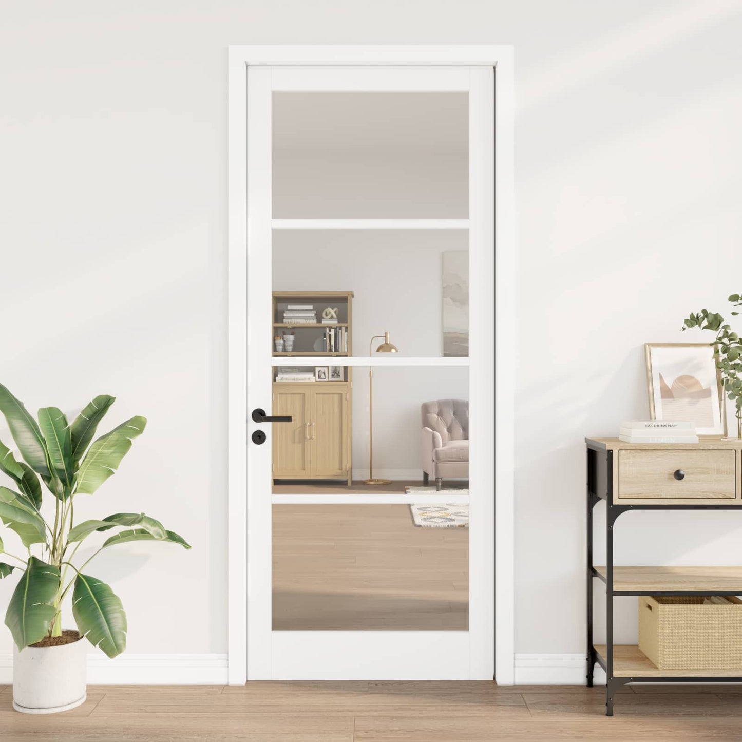 vidaXL Εσωτερική Πόρτα ORKDAL Λευκό Βαμμένο 93 x 232 εκ.