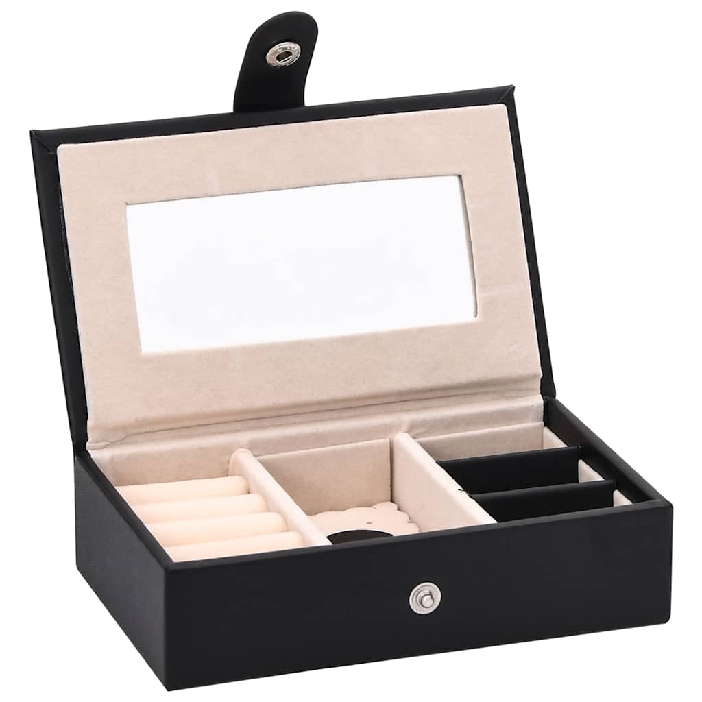 vidaXL Κοσμηματοθήκη 3 Επιπέδων με καθρέφτη Κλειδώσιμο 26x18x17,5 εκ.