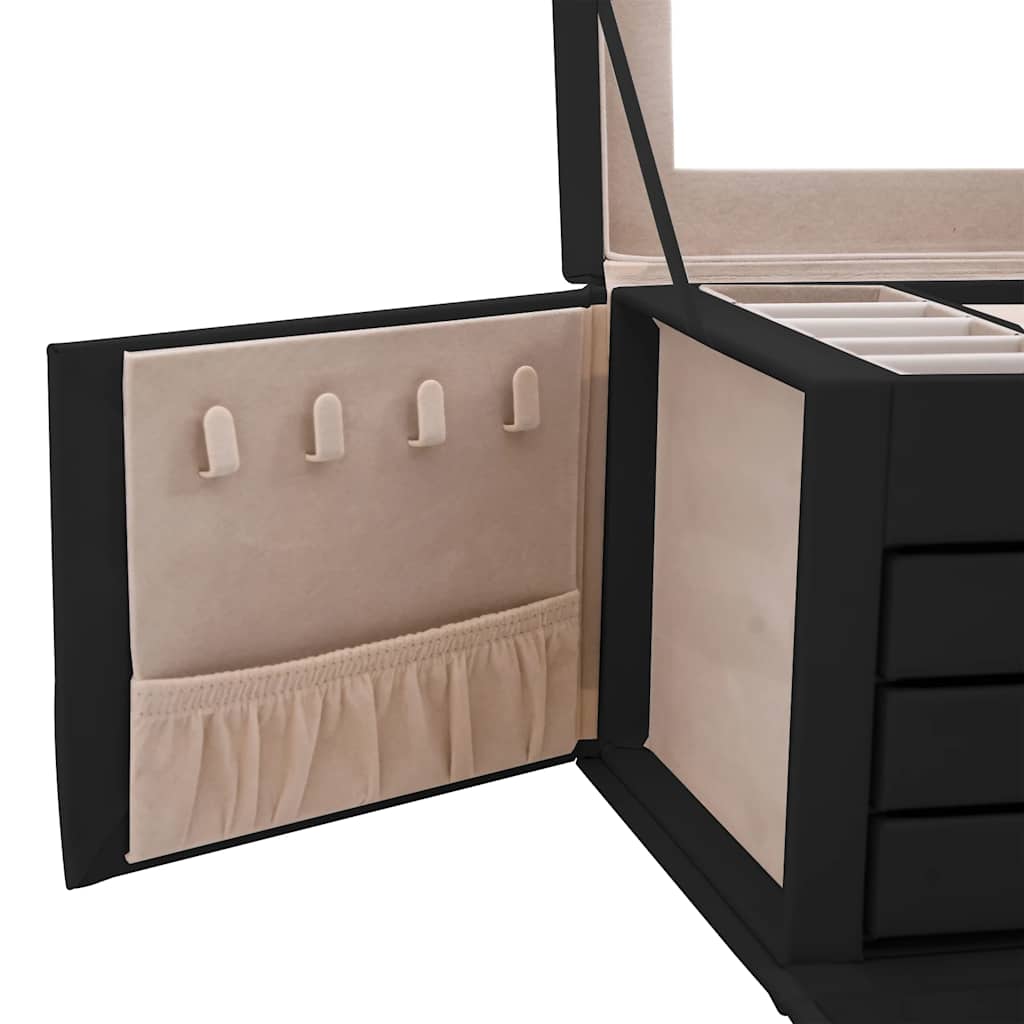 vidaXL Κοσμηματοθήκη 4 Επιπέδων καθρέφτη Κλειδώσιμο 22,5x17,5x16,5 εκ.