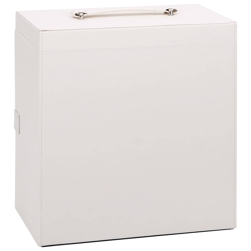 vidaXL Κοσμηματοθήκη 5 Επιπέδων με καθρέφτη Κλειδώσιμο Λευκό