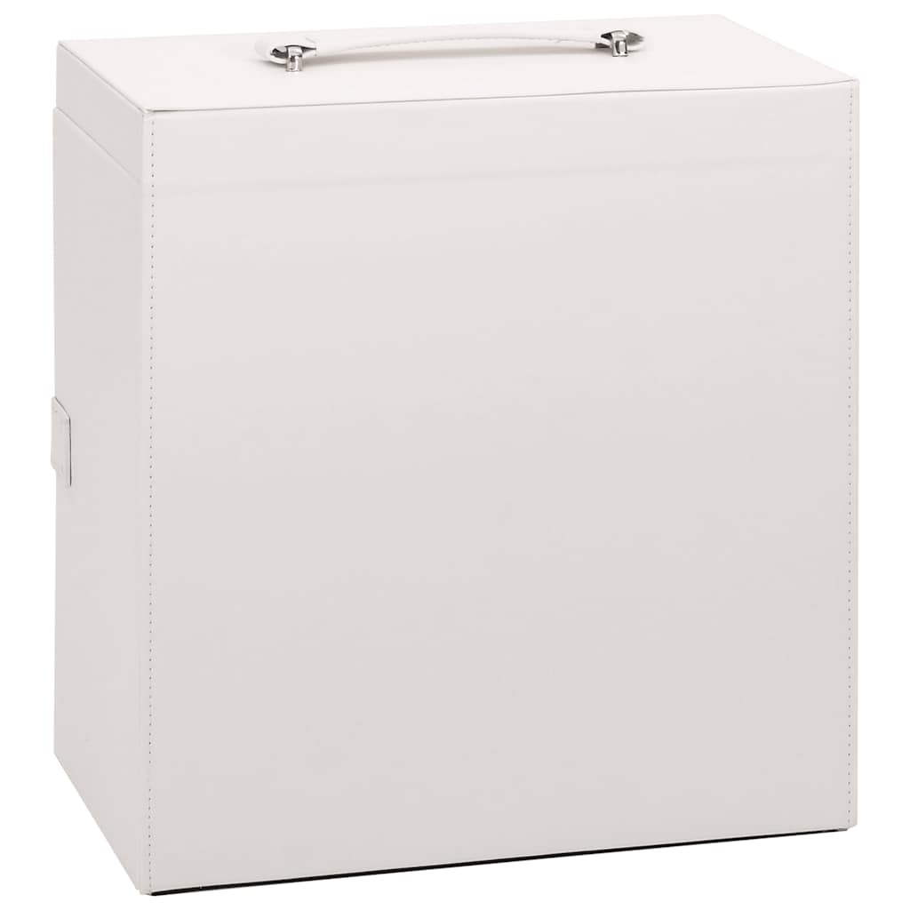 vidaXL Κοσμηματοθήκη 5 Επιπέδων με καθρέφτη Κλειδώσιμο Λευκό