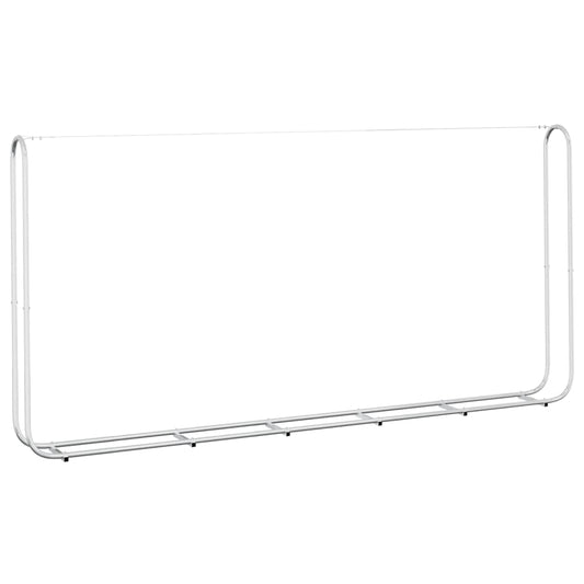 vidaXL Ράφι Καυσόξυλων 300x25x150 εκ. Γαλβανιζέ Ατσάλι
