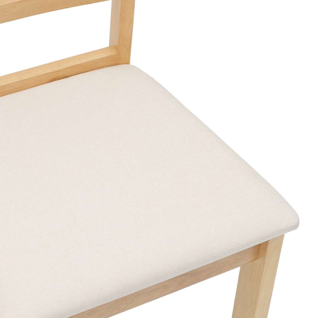 vidaXL Καρέκλες τραπεζαρίας με μαξιλάρια 2 τεμάχια από μασίφ ξύλο