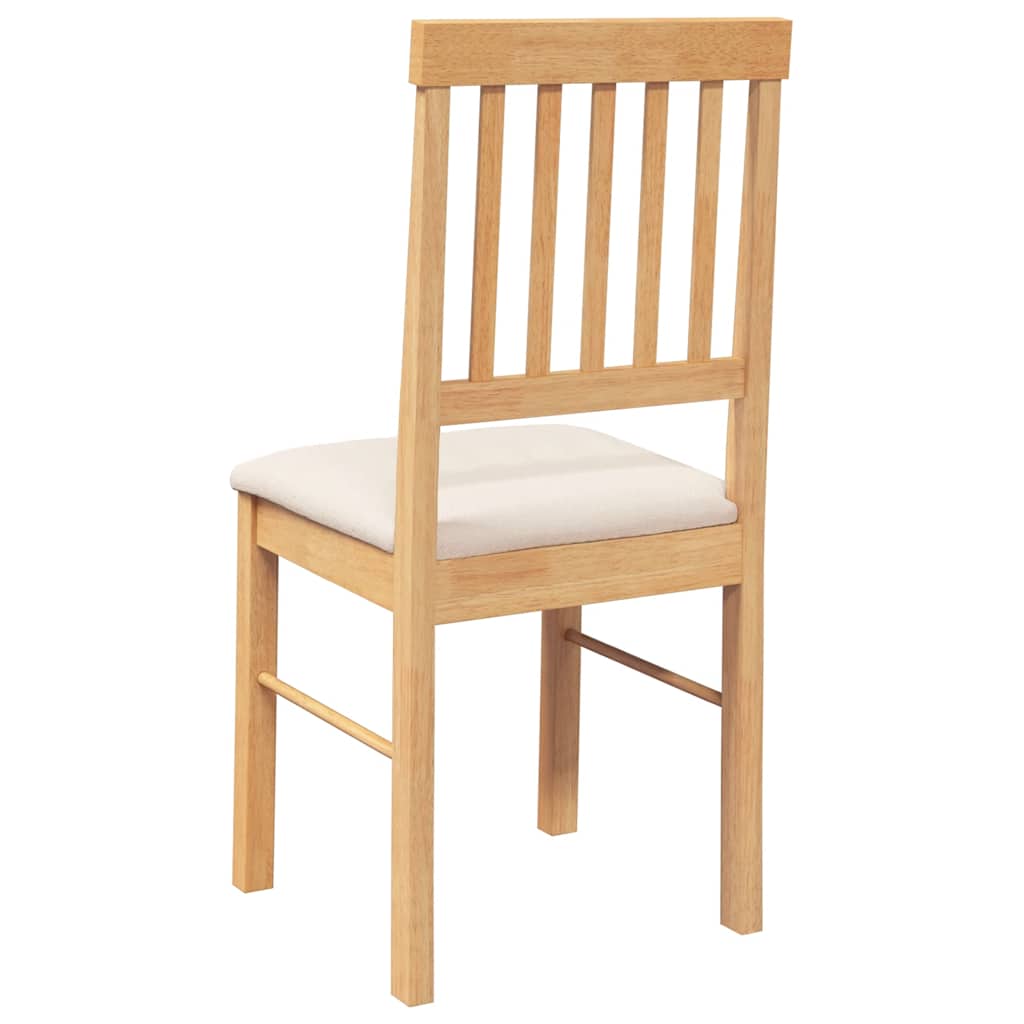 vidaXL Καρέκλες τραπεζαρίας με μαξιλάρια 2 τεμάχια από μασίφ ξύλο