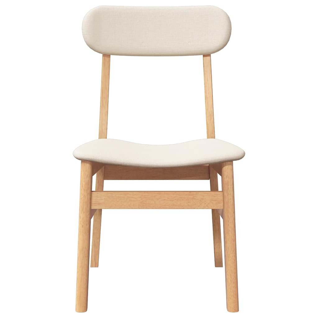 vidaXL Καρέκλες τραπεζαρίας με μαξιλάρια 2 τεμάχια από μασίφ ξύλο