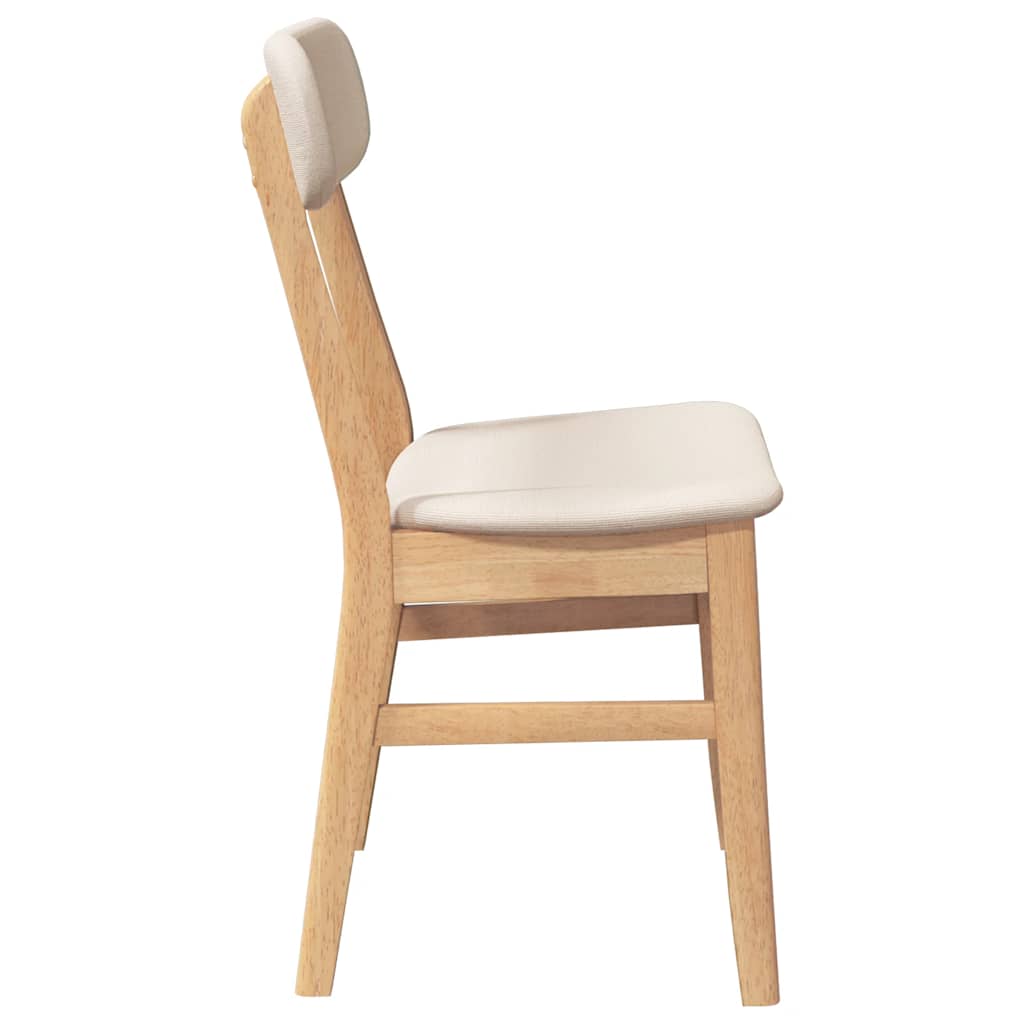 vidaXL Καρέκλες τραπεζαρίας με μαξιλάρια 2 τεμάχια από μασίφ ξύλο