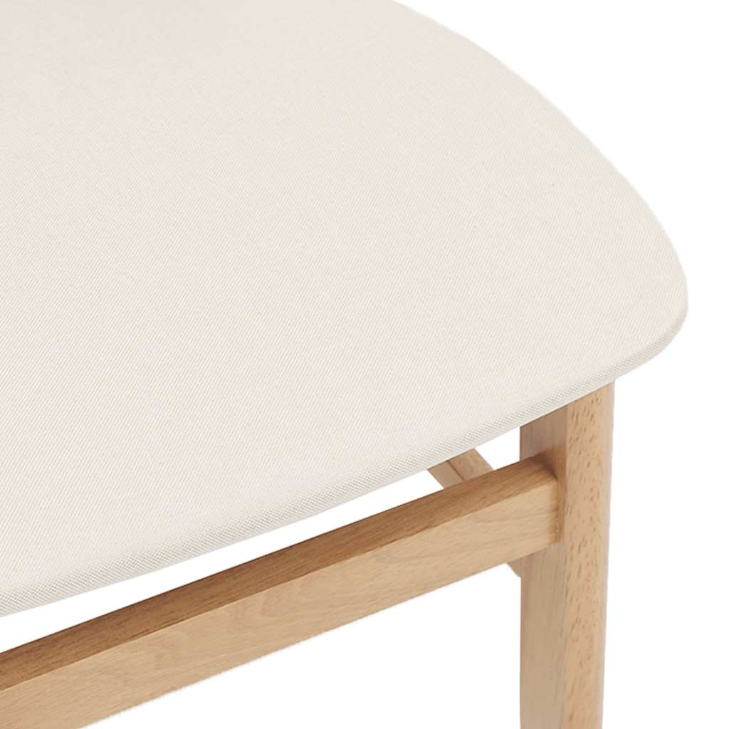 vidaXL Καρέκλες τραπεζαρίας με μαξιλάρια 2 τεμάχια από μασίφ ξύλο