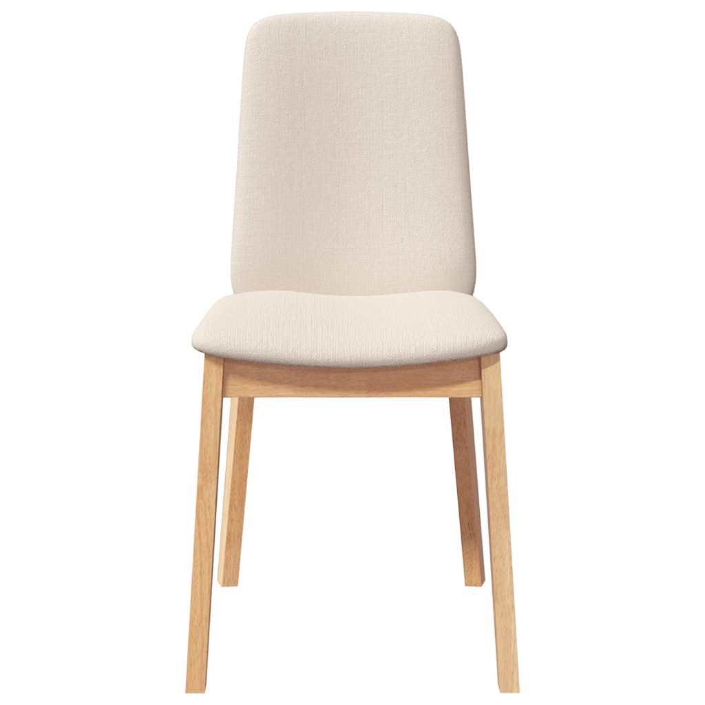 vidaXL Καρέκλες τραπεζαρίας με μαξιλάρια 2 τεμάχια από μασίφ ξύλο