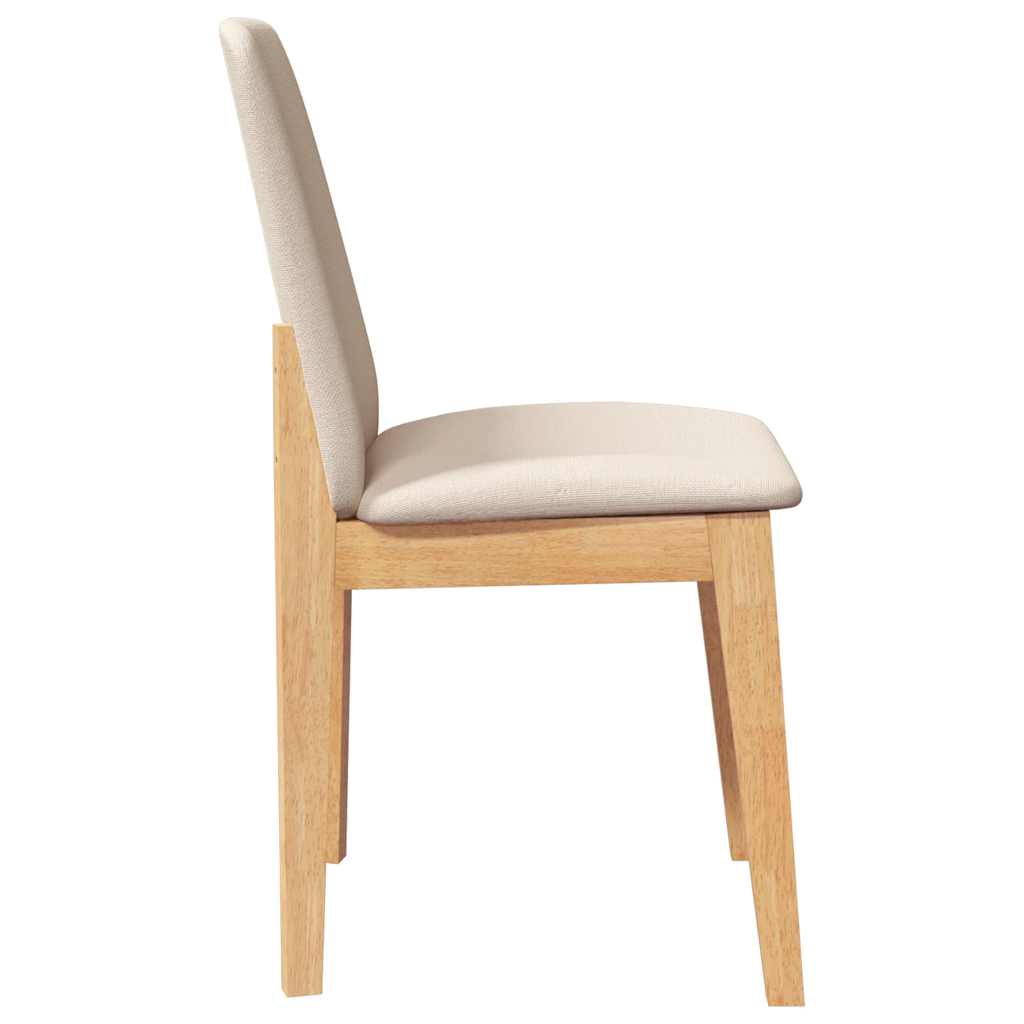 vidaXL Καρέκλες τραπεζαρίας με μαξιλάρια 2 τεμάχια από μασίφ ξύλο