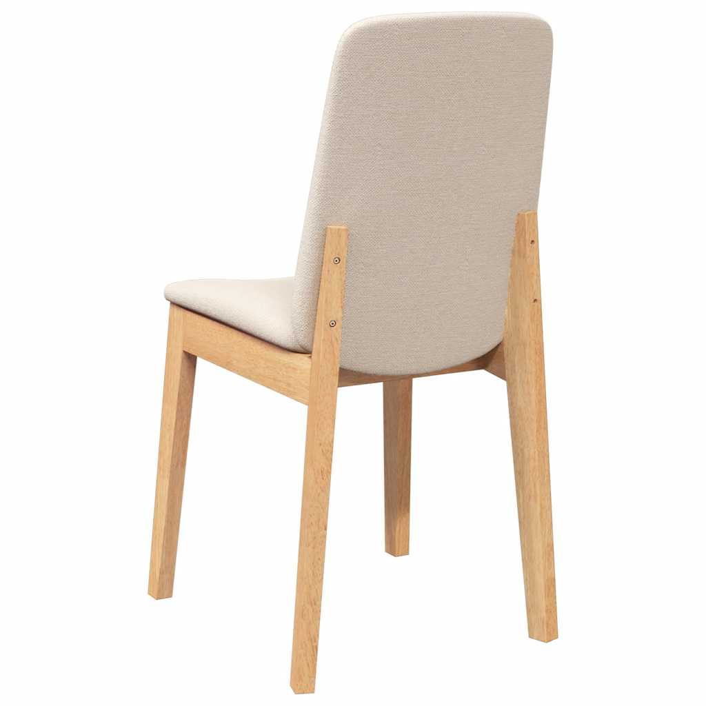 vidaXL Καρέκλες τραπεζαρίας με μαξιλάρια 2 τεμάχια από μασίφ ξύλο