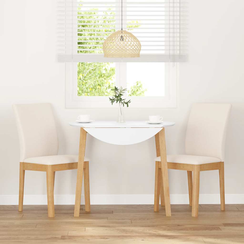 vidaXL Καρέκλες τραπεζαρίας με μαξιλάρια 2 τεμάχια από μασίφ ξύλο