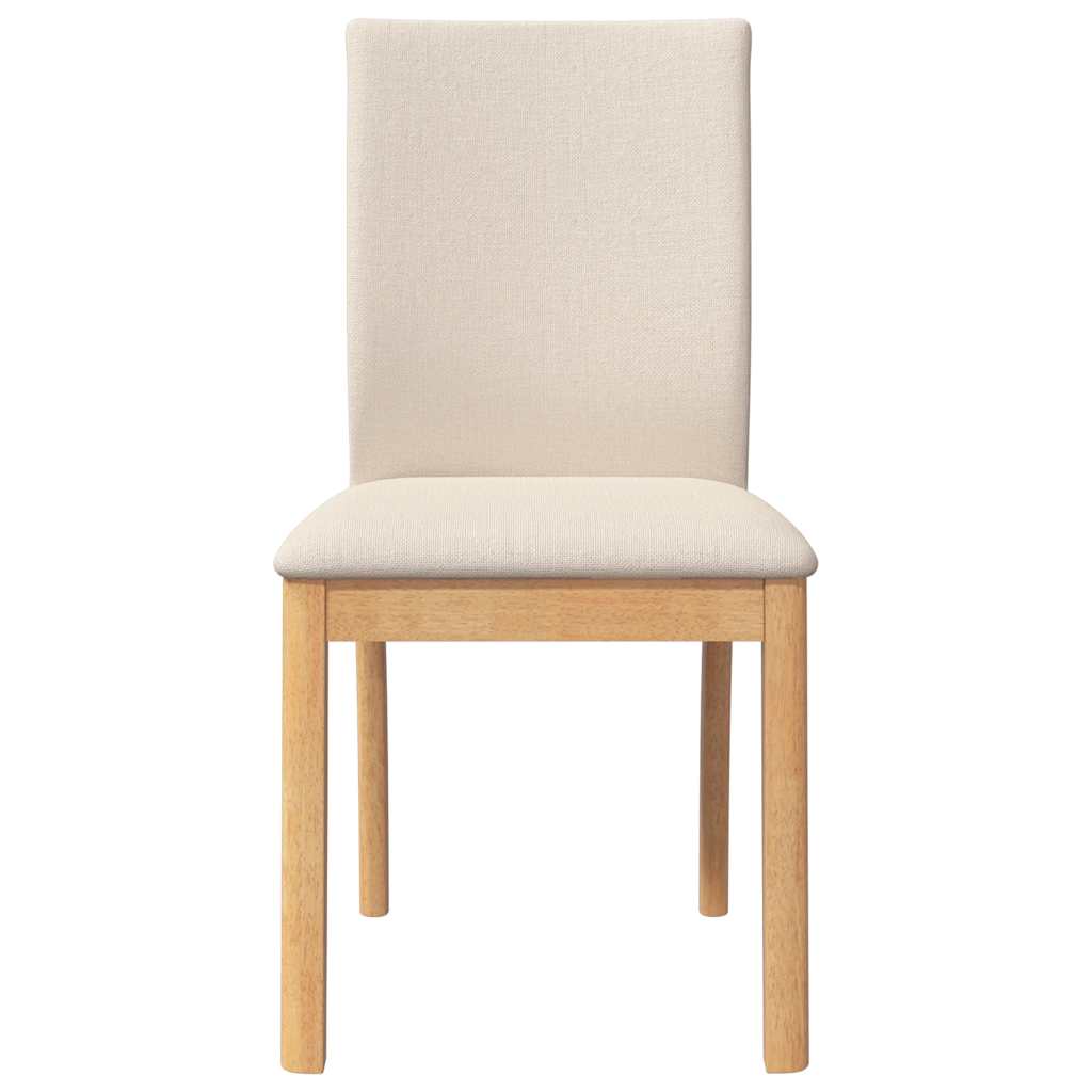 vidaXL Καρέκλες τραπεζαρίας με μαξιλάρια 2 τεμάχια από μασίφ ξύλο