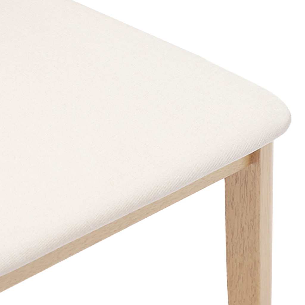 vidaXL Καρέκλες τραπεζαρίας με μαξιλάρια 2 τεμάχια από μασίφ ξύλο