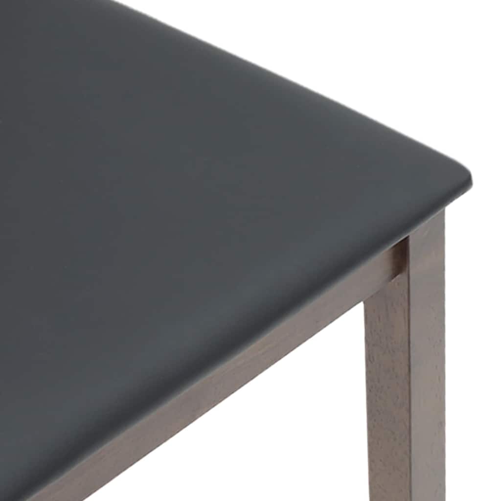 vidaXL Καρέκλες τραπεζαρίας με μαξιλάρια 2 τεμάχια Καφέ μασίφ ξύλο