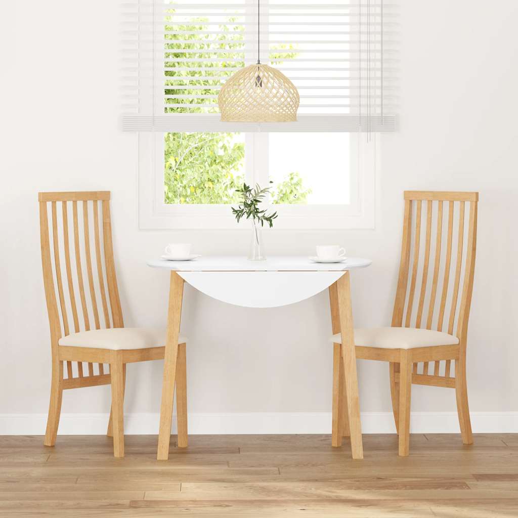 vidaXL Καρέκλες τραπεζαρίας με μαξιλάρια 2 τεμάχια από μασίφ ξύλο