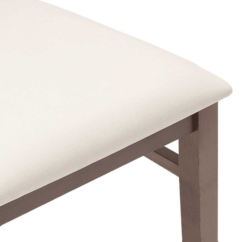 vidaXL Καρέκλες τραπεζαρίας με μαξιλάρια 2 τεμάχια Καφέ μασίφ ξύλο