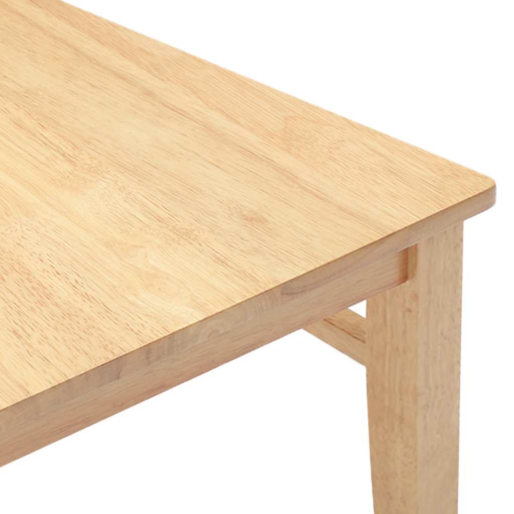 vidaXL Καρέκλες τραπεζαρίας 2 τεμάχια από μασίφ ξύλο καουτσούκ