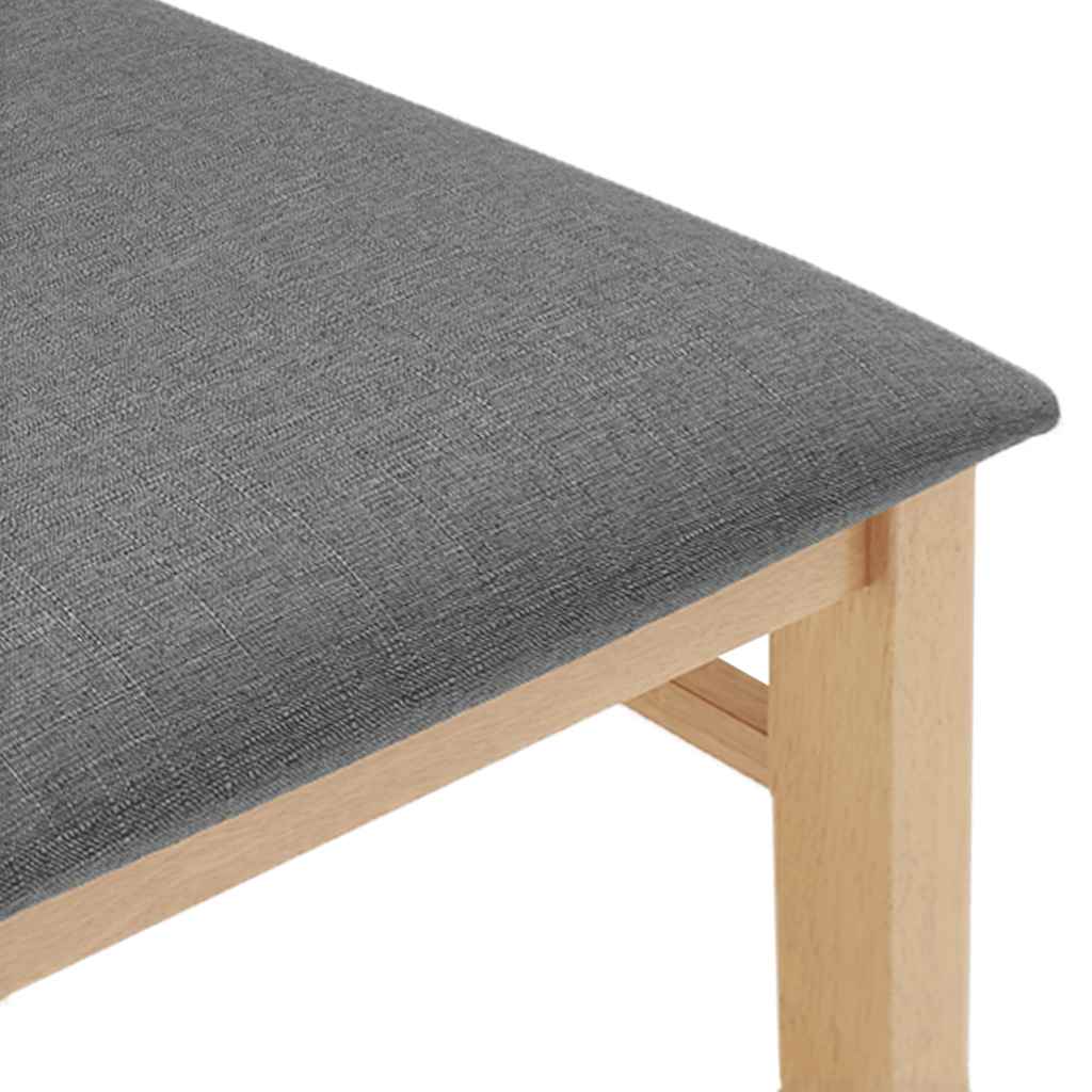 vidaXL Καρέκλες τραπεζαρίας με μαξιλάρια 2 τεμάχια από μασίφ ξύλο