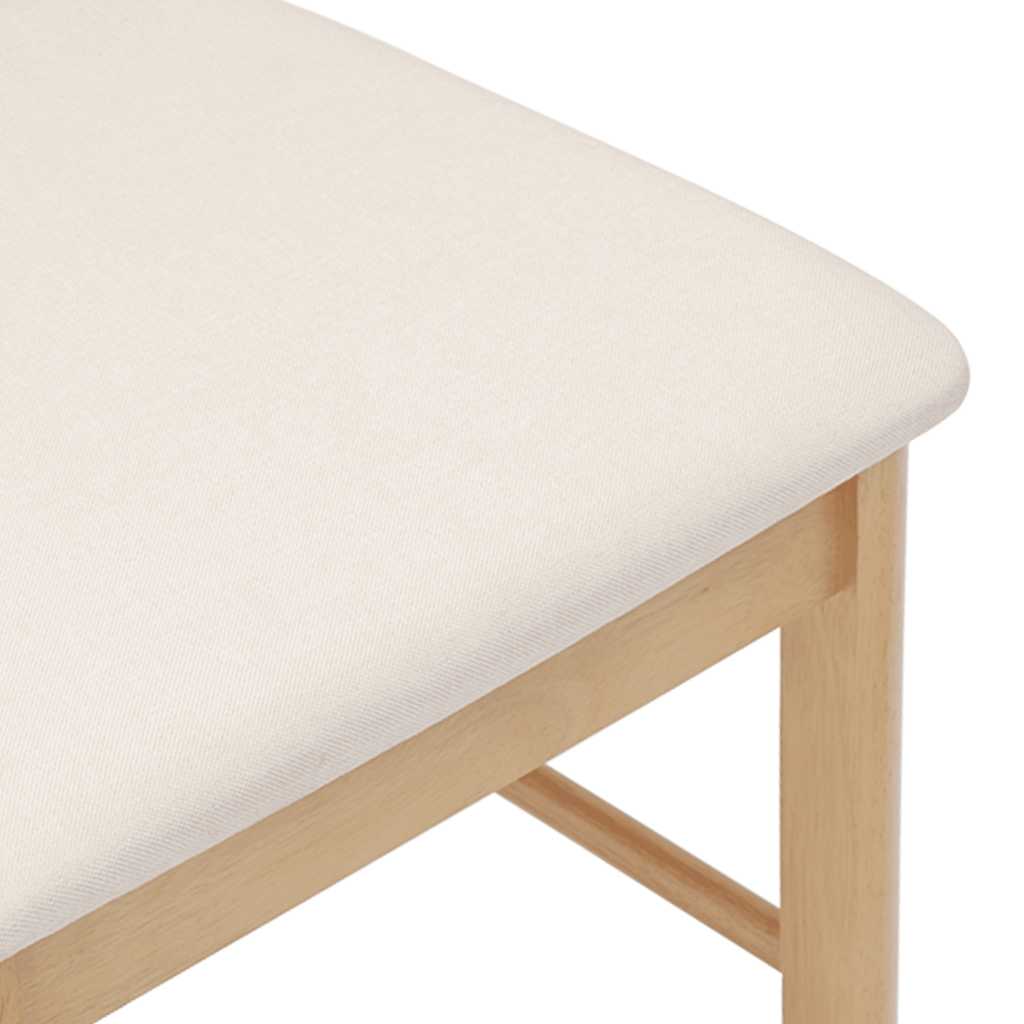 vidaXL Καρέκλες τραπεζαρίας με μαξιλάρια 2 τεμάχια από μασίφ ξύλο