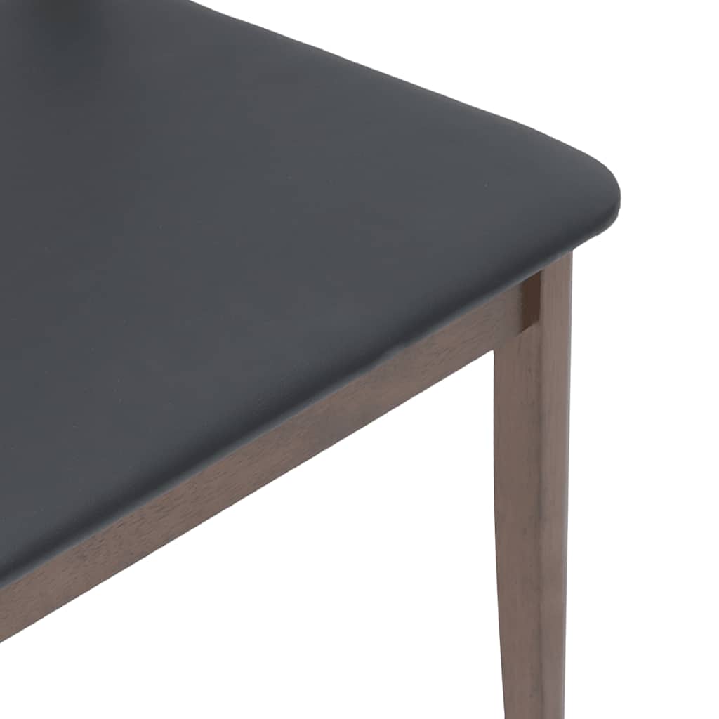 vidaXL Καρέκλες τραπεζαρίας με μαξιλάρια 2 τεμάχια Καφέ μασίφ ξύλο