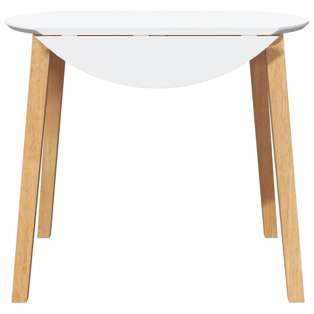 vidaXL Τραπέζι τραπεζαρίας φυσικό μασίφ ξύλο καουτσούκ