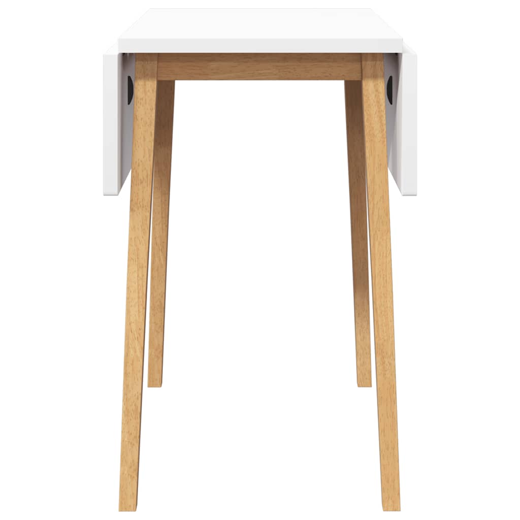 vidaXL Τραπέζι τραπεζαρίας φυσικό μασίφ ξύλο καουτσούκ