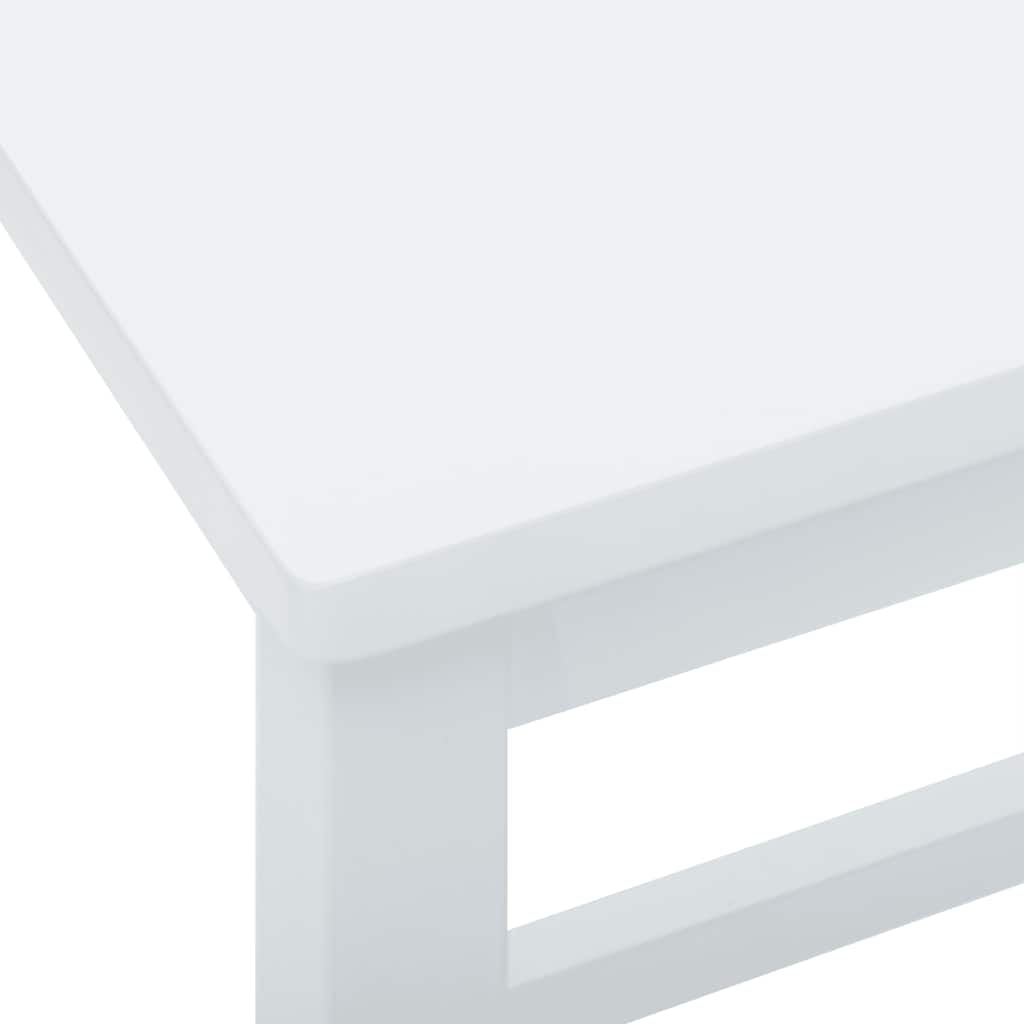 vidaXL Καρέκλες μπαρ 2 τεμάχια Λευκό μασίφ ξύλο καουτσούκ