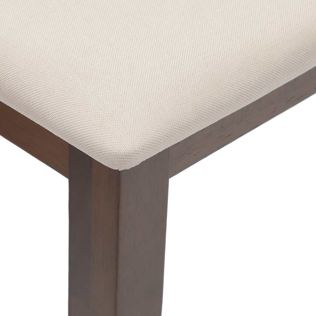 Πάγκος vidaXL 90 cm Καφέ μασίφ ξύλο καουτσούκ