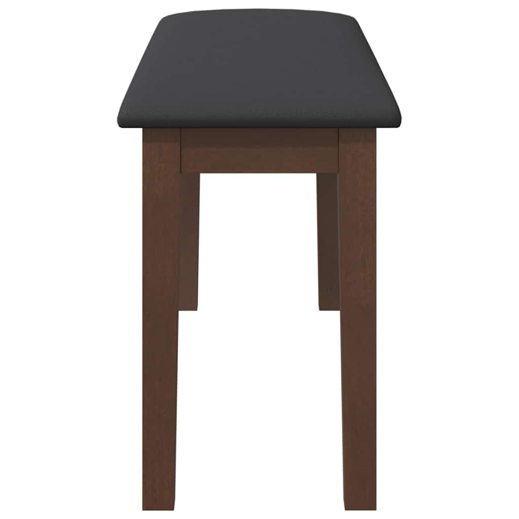 Πάγκος vidaXL 90 cm Καφέ μασίφ ξύλο καουτσούκ