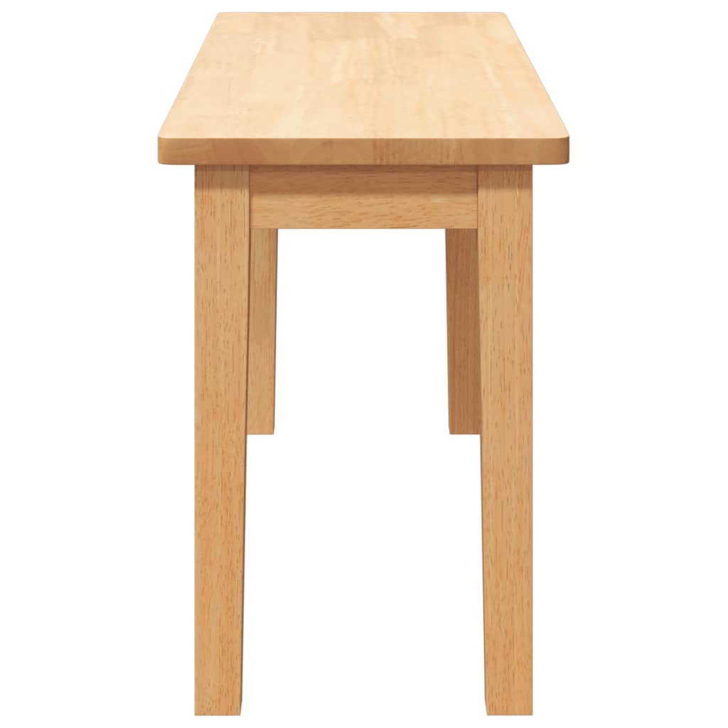 Πάγκος vidaXL 90 cm από μασίφ ξύλο καουτσούκ