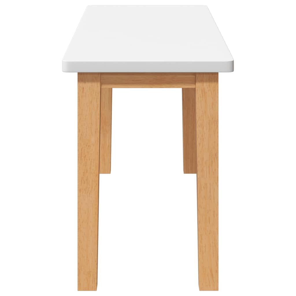 Πάγκος vidaXL 90 cm από μασίφ ξύλο καουτσούκ