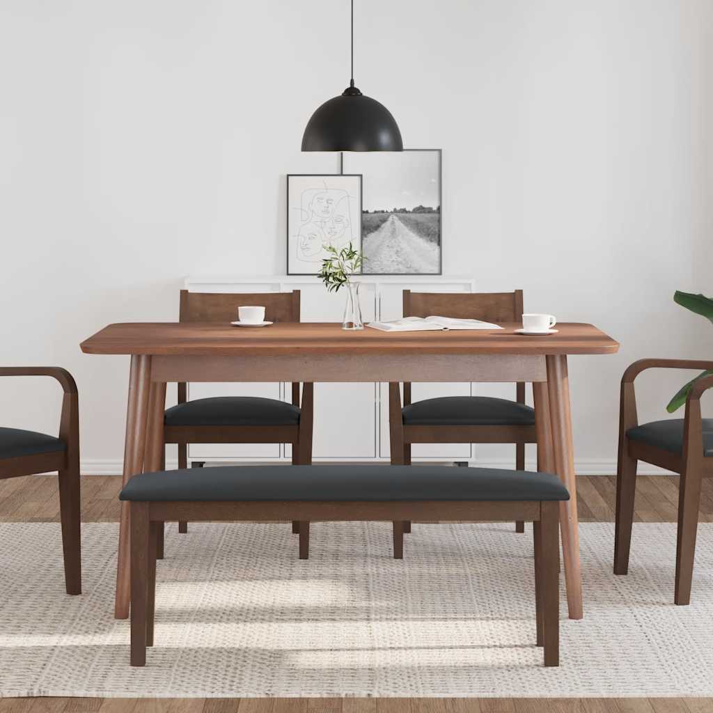 Πάγκος vidaXL 110 cm Καφέ μασίφ ξύλο καουτσούκ