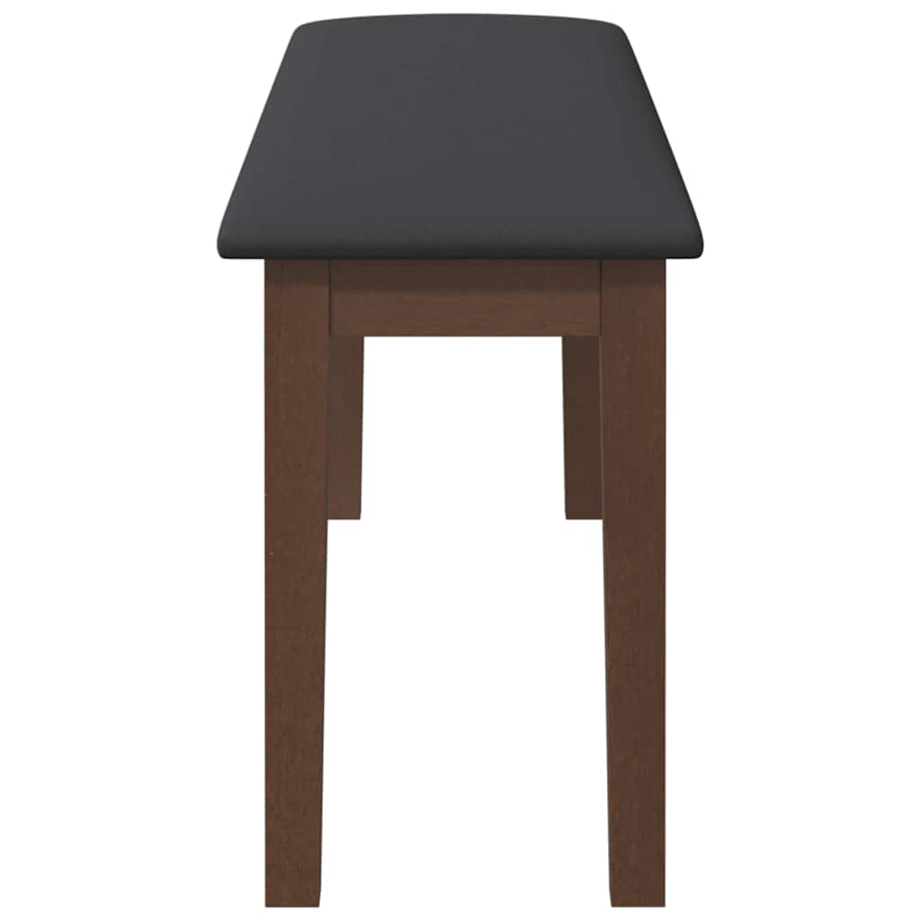 Πάγκος vidaXL 110 cm Καφέ μασίφ ξύλο καουτσούκ