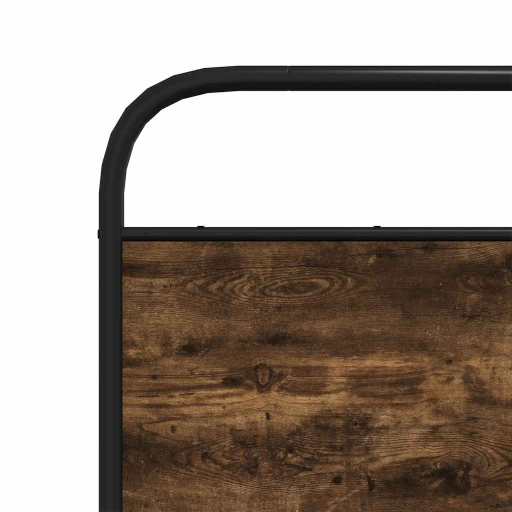 vidaXL Κεφαλάρι Καπνιστή Δρυς 140 εκ. Ατσάλινο/Επεξεργασμένο Ξύλο