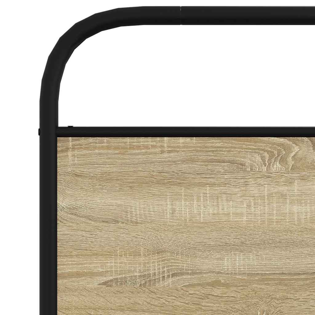 vidaXL Πλαίσιο Κρεβατιού Χωρ. Στρώμα Sonoma Δρυς 100x200εκ Επ. Ξύλο