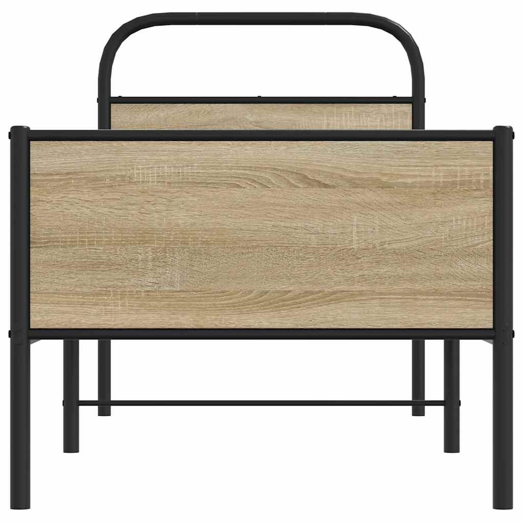 vidaXL Πλαίσιο Κρεβατιού Χωρ. Στρώμα Sonoma Δρυς 80x200εκ Επεξ. Ξύλο