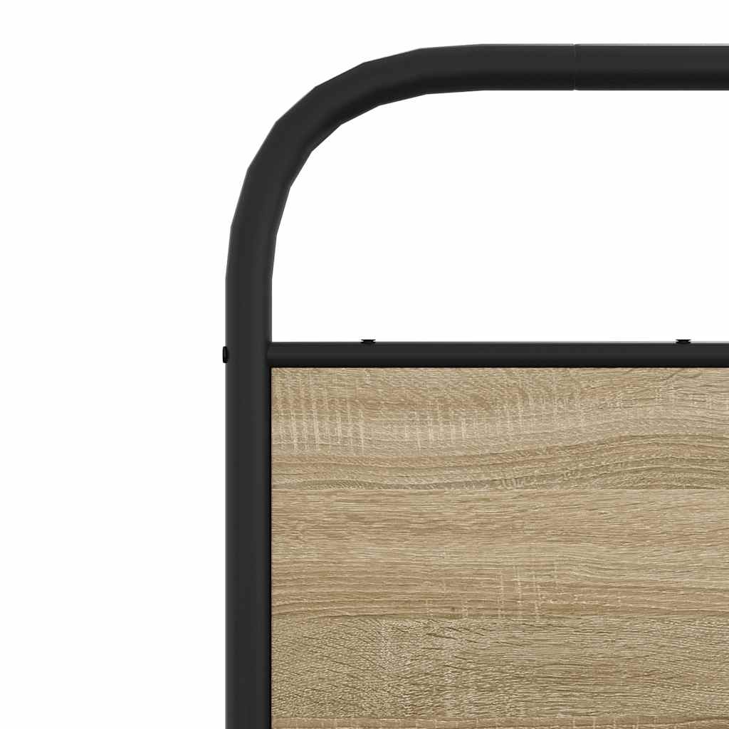 vidaXL Πλαίσιο Κρεβατιού Χωρ. Στρώμα Sonoma Δρυς 120x190 εκ. Επ. Ξύλο