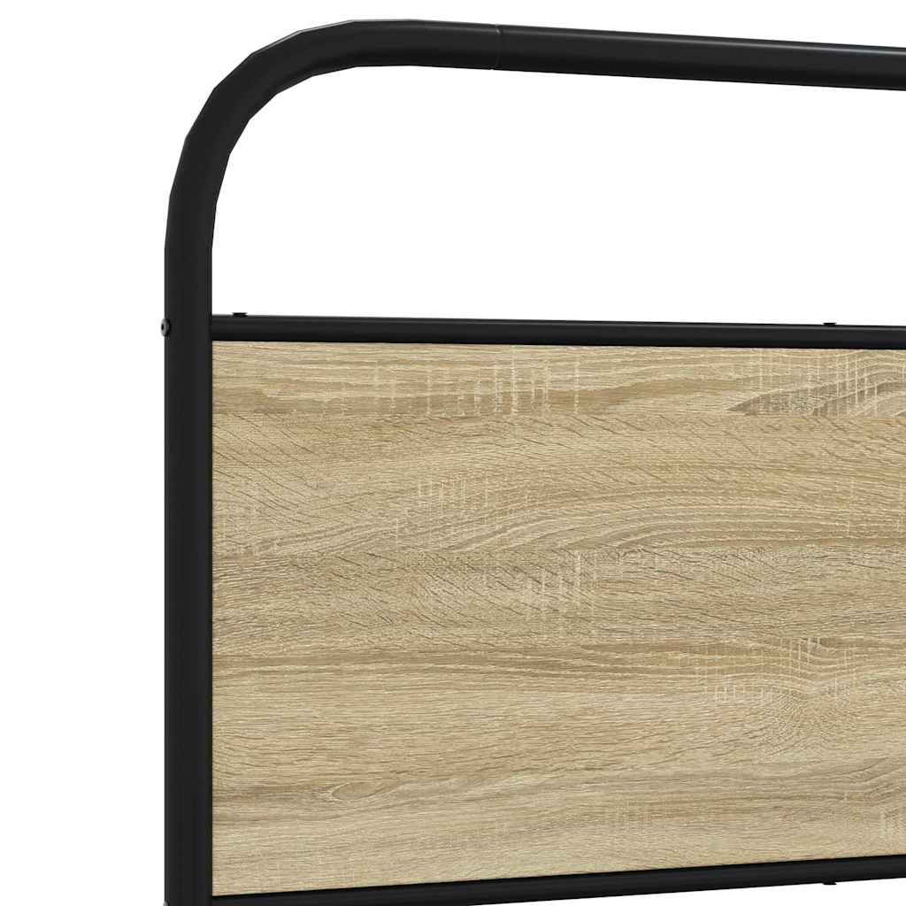 vidaXL Πλαίσιο Κρεβατιού Χωρ. Στρώμα Sonoma Δρυς 80x200εκ Επεξ. Ξύλο