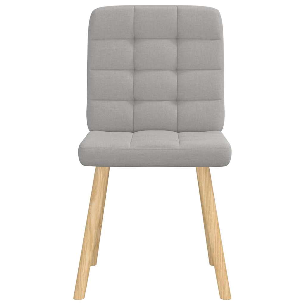 vidaXL Καρέκλες τραπεζαρίας 4 τεμ Cloud Grey Fabric