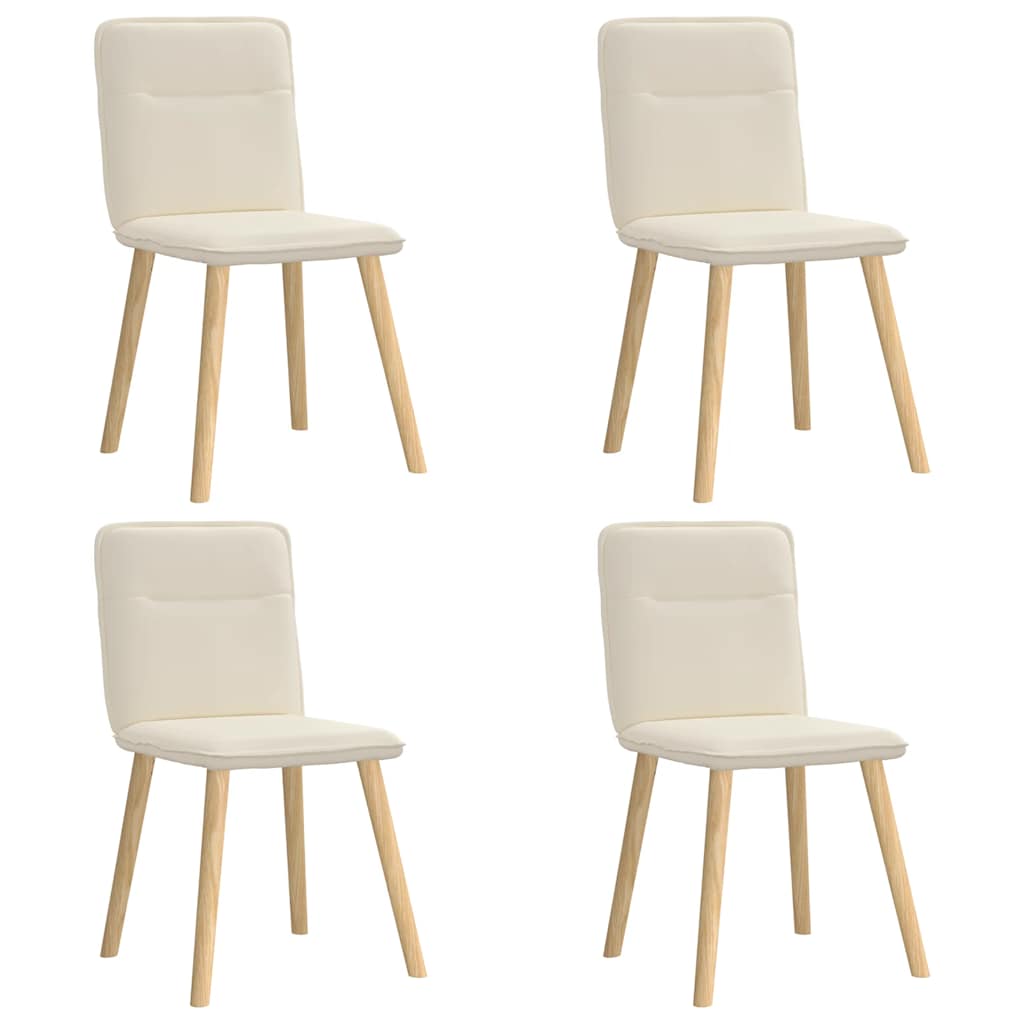 vidaXL Καρέκλες Τραπεζαρίας 4 Τεμ. Λινές