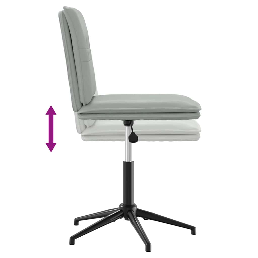 vidaXL Καρέκλες Τραπεζαρίας 2 τεμ. Ανοιχτό Γκρι Βελούδινες