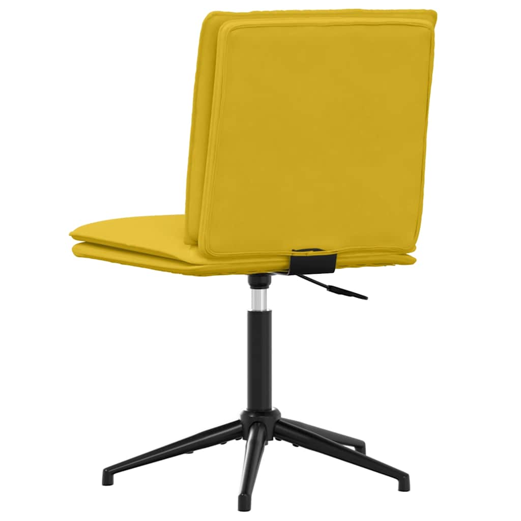 vidaXL Καρέκλες Τραπεζαρίας 2 τεμ. Κίτρινες Βελούδινες