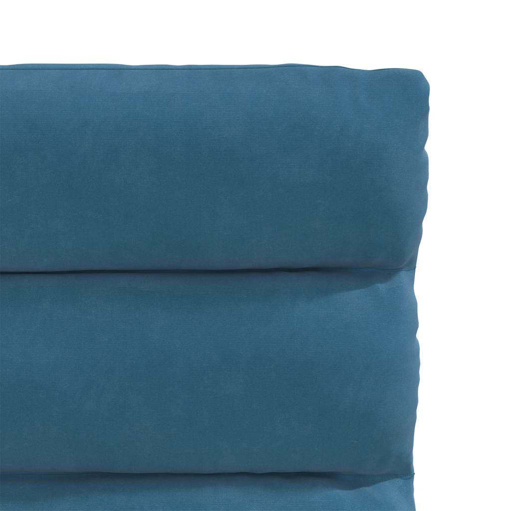 vidaXL Καρέκλες Τραπεζαρίας 4 τεμ. Μπλε Βελούδινες