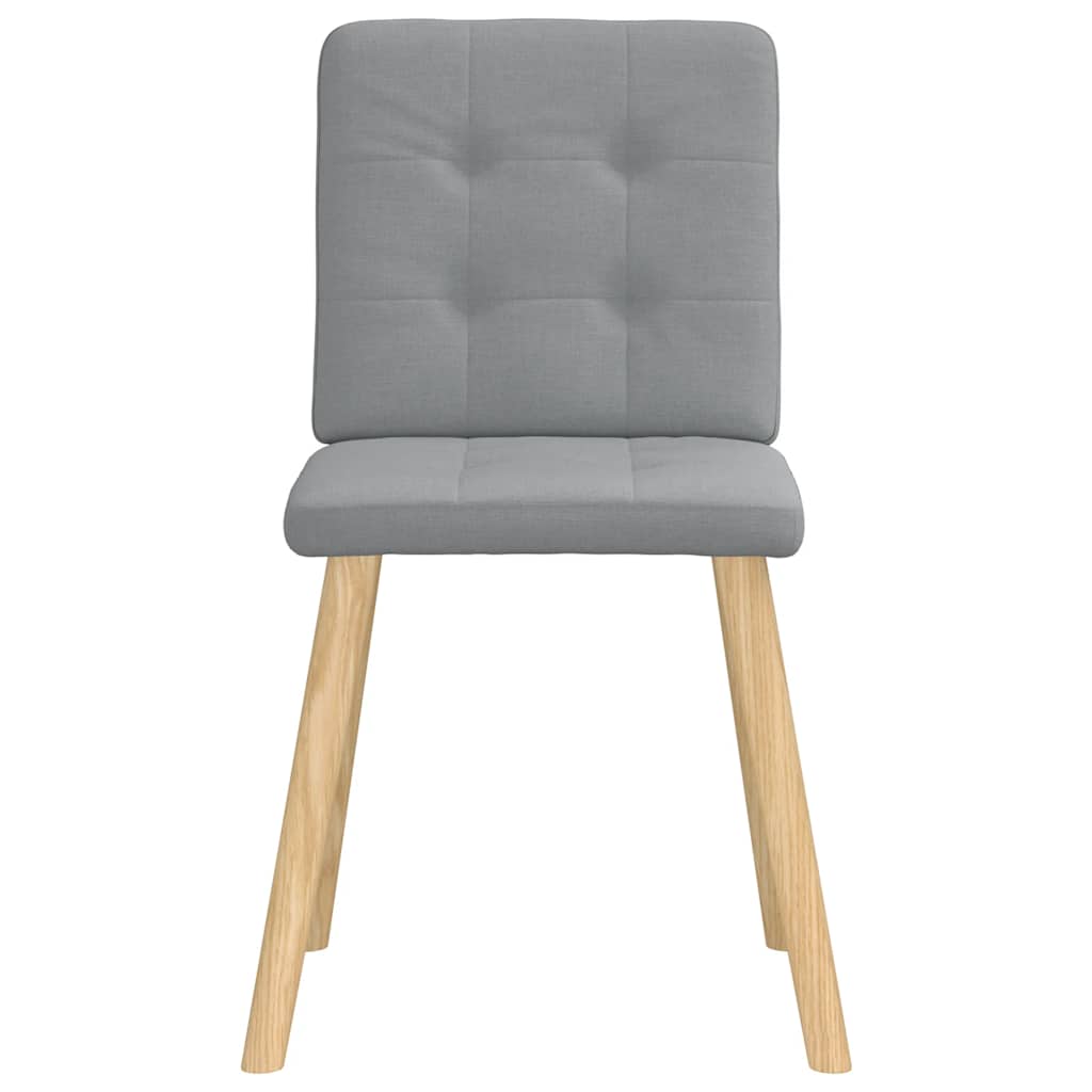 vidaXL Καρέκλες Τραπεζαρίας 6 τεμ. Ανοιχτό Γκρι Υφασμάτινες