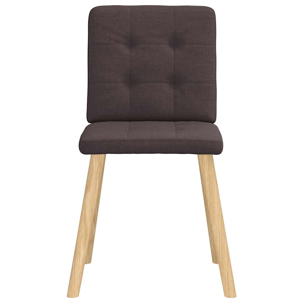 vidaXL Καρέκλες Τραπεζαρίας 6 τεμ. Σκούρο Καφέ Υφασμάτινες